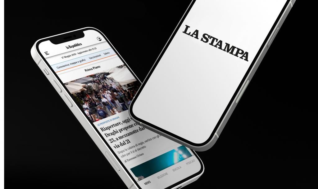 La Repubblica and La Stampa apps